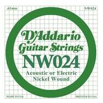 D'addario DNW-024 nickel round wound .024 snaar