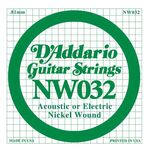 D'addario DNW-032 nickel round wound .032 snaar