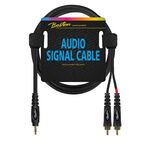 Audio signaal kabel 2xRCA-1x3.5mm-jack-stereo
