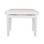 Pianobank Beethovenbank wit hoogglans