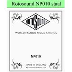 Rotosound NP010 .010 snaar voor elektrische/akoestische gitaar