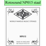 Rotosound NP015 .015 snaar voor elektrische/akoestische gitaar