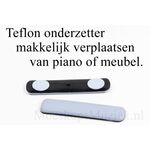 Teflon onderzetter 24x100mm tot 450kg, kleefbaar
