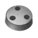 Piano-glijder doorsnede 50 mm. bruin