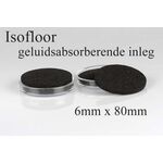 Isofloor geluidsabsorberend inleg 6mmX80mm