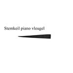 Stemkeil piano - vleugel gummi zwart