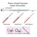 Bassnaar piano-vleugel staaldraad koper omwonden