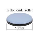 Teflon onderzetter 50mm rond zelfklevend