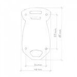 Kaarsverlichting Jugendstil messing hoogglans