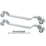 Pianowielen, zaalwielen, met rem dikte 10 mm, breed 45 mm
