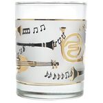 Drinkglas met Gouden versiering