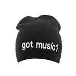 Winter muts (Beanie) Got Music? zwart