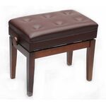 Beethovenbank met berging zwart hoogglans