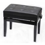 Beethovenbank met berging zwart hoogglans