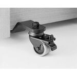 Pianowielen, zaalwielen, met rem dikte 10 mm, breed 45 mm