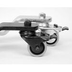 Pianowielen, zaalwielen, met rem dikte 10 mm, breed 45 mm