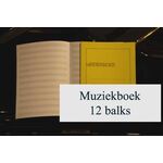 Muziekboek - muziekschrift - 12 balks 12 bladzijden