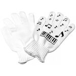 Handschoenen met pianotoetsen