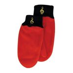 Fleece wanten met vioolsleutel