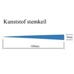 Stemkeil piano - vleugel gummi - kunststof