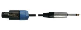 Hansen luidspreker kabel speakon-jack 2 x 2 mm2. 10 meter