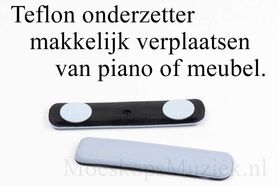Teflon onderzetter 24x100mm tot 450kg, kleefbaar