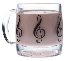 Theeglas met Vioolsleutel