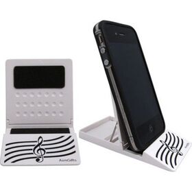 GSM-houder vioolsleutel wit