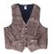 Geweven vest met bladmuziek, maat L