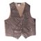 Geweven vest met bladmuziek, maat M