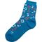 Damessokken muzieknoten blauw