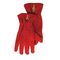Fleece handschoenen met vioolsleutel - Rood