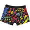 Boxershorts met kleurrijke muzieknoten