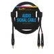 Audio signaal kabel 2xRCA-1x3.5mm-jack-stereo