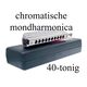 Belcanto chromatische harmonica HRM-40-CRO